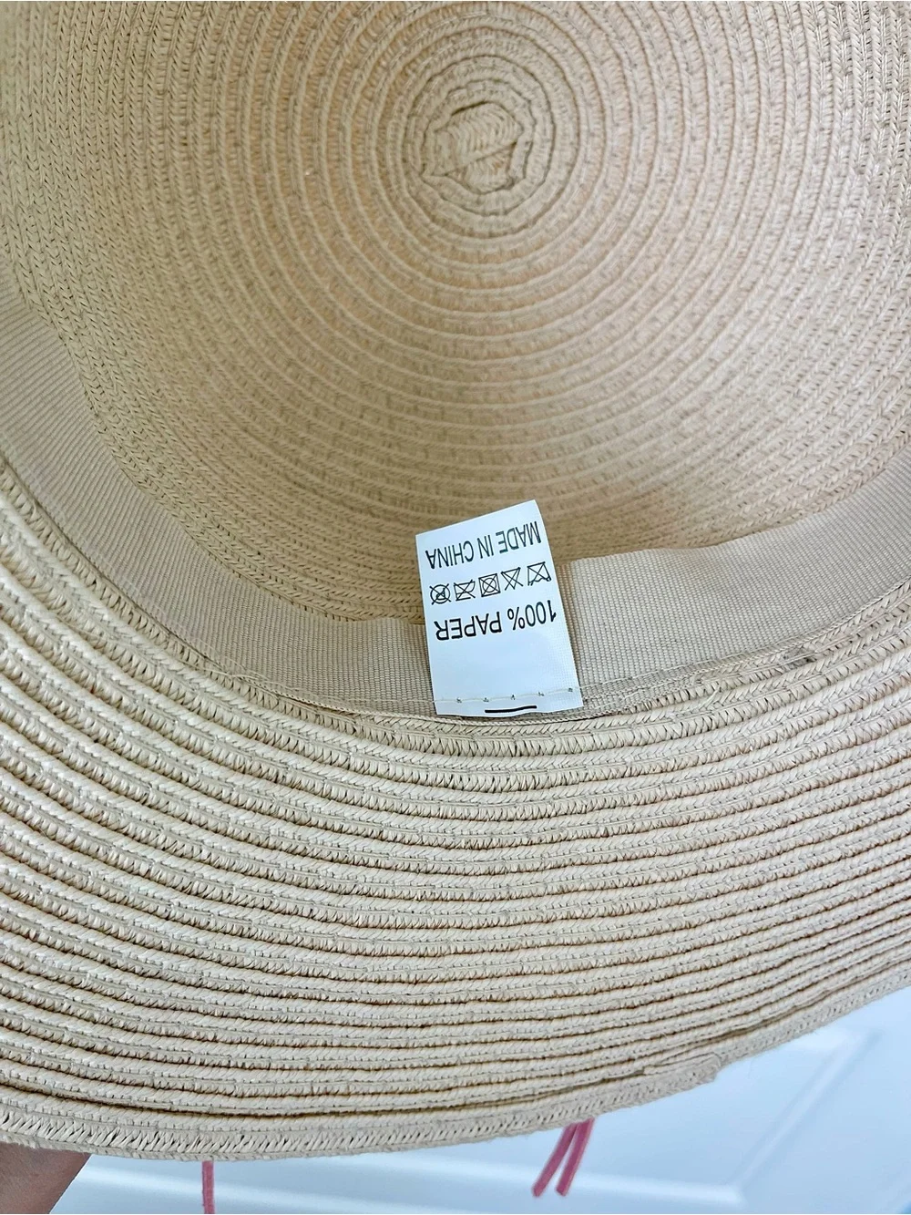 Kids Straw Sun Hat with Pink Floral Bow